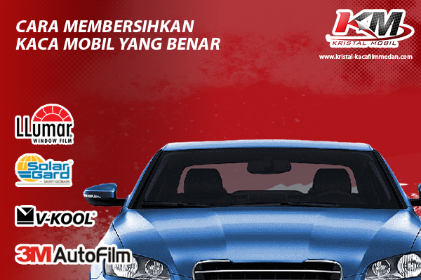 cara membersihkan kaca mobil